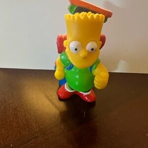BART SIMPSON VINTAGE 1990 FIGURINE HIKING